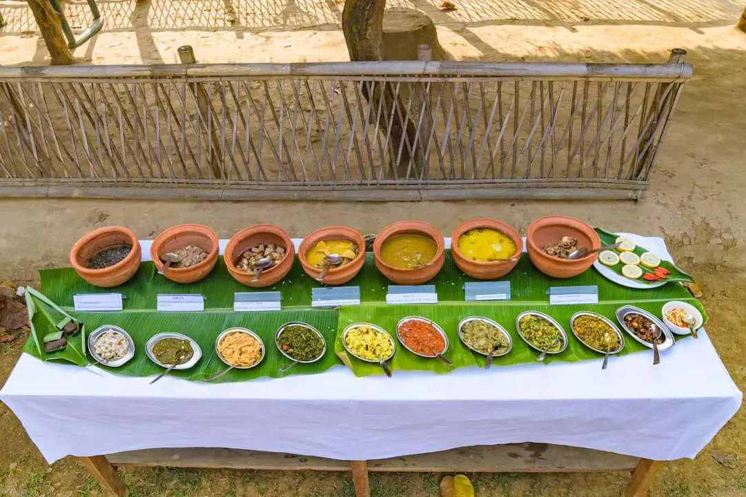 Assamese food thali