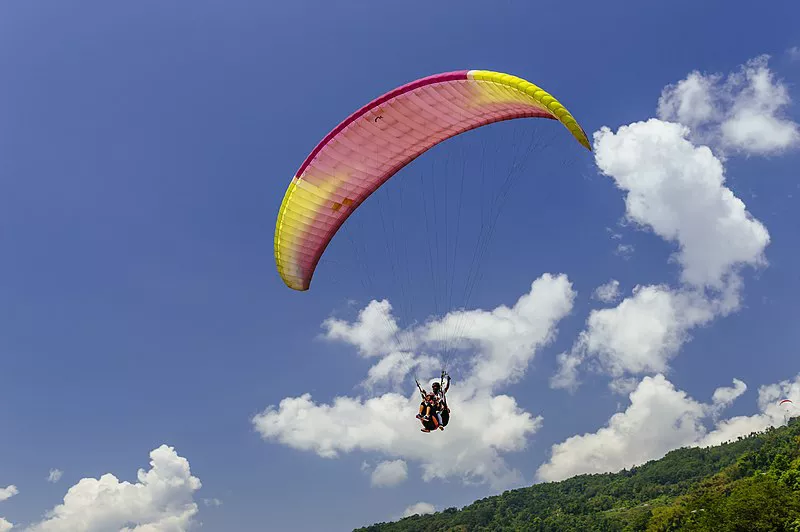 Resithang Paragliding one of the Paragling point near Banjhakri Falls