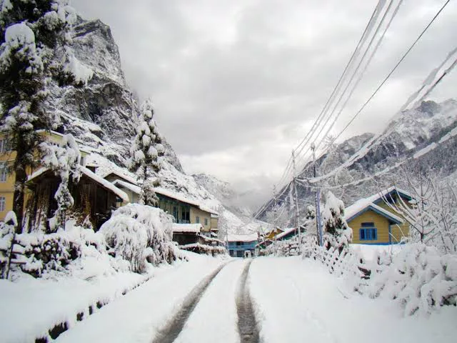 Snowfall in Sikkim