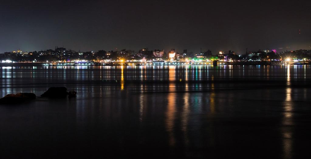 Night skyline of Guwahati city