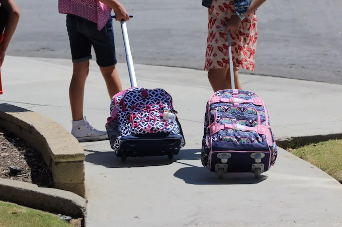 Children Rolling Backpacks